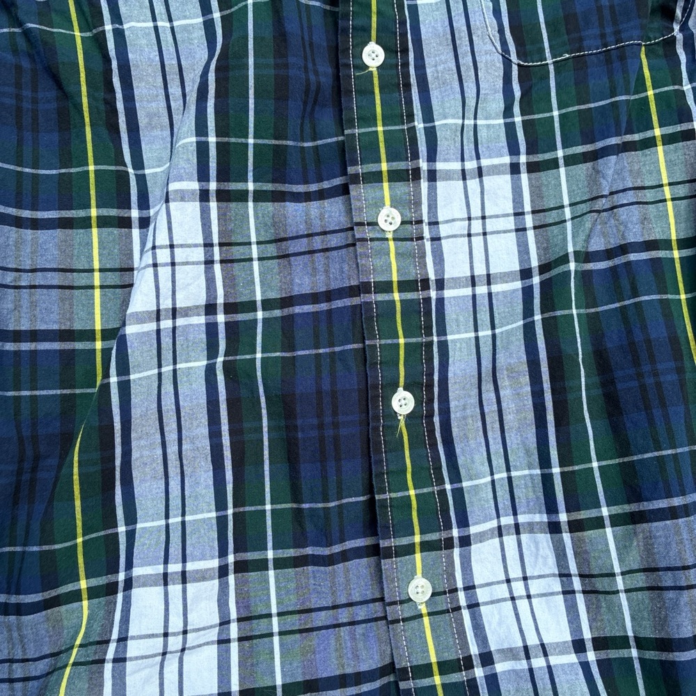 Polo by Ralph Lauren Green and Blue Casual Button Down Shirt - Picture 4 of 5